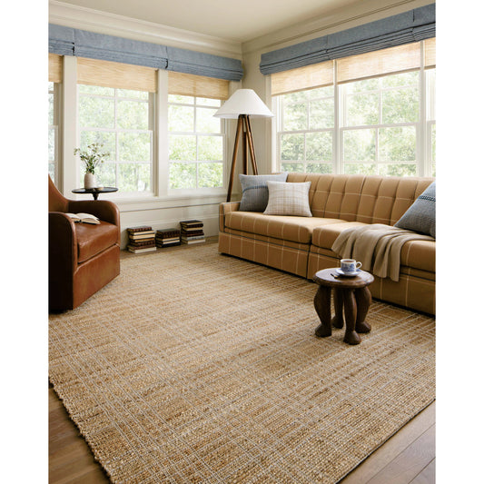 Judy JUD-01 Rug by Chris Loves Julia x Loloi in natural, cream. Made from 76% jute l 24% cotton in a unique style.