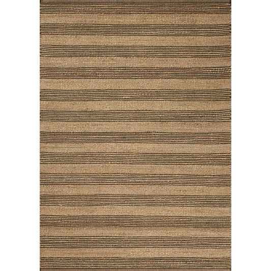 Judy JUD-06 Rug by Chris Loves Julia x Loloi in natural, chocolate. Made from 76% jute l 24% cotton in a unique style.