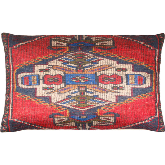 001 SI-1883399,SI-1883400 | Primary Silo | Javed Pillow - 17443 by Surya in red, dark blue, tan, camel, black, olive. Made from 100% polyester, 100% cotton in a eclectic & global style.