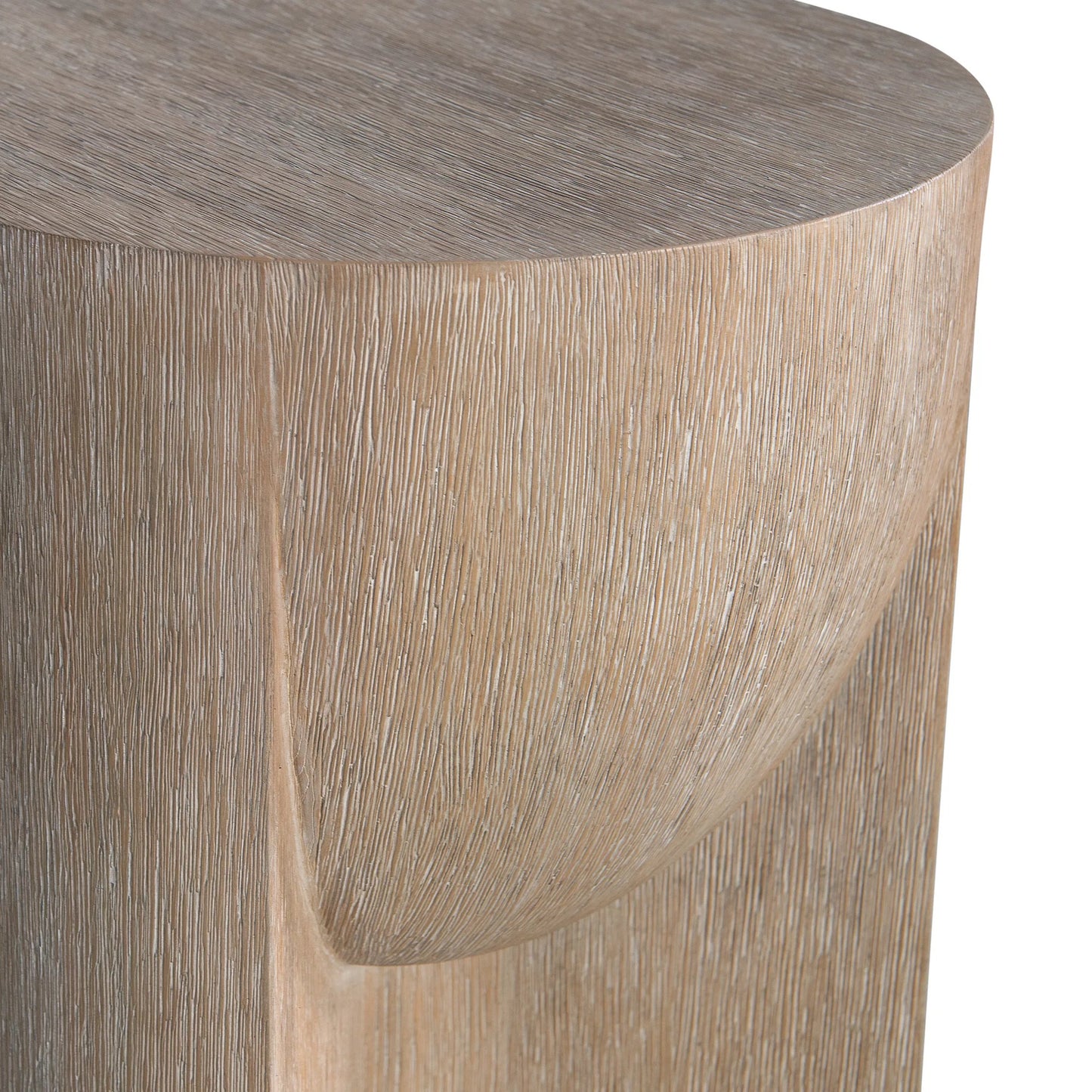 005 SI-2514873 | Closeup | Loggia 14" Side Table by Bernhardt in aria. Made from wood, resin in a transitional style.