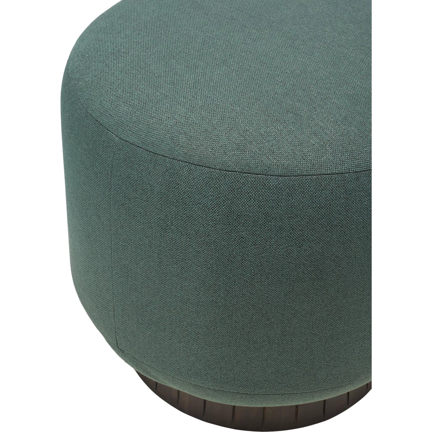 004 SI-2164485 | Closeup | Jayde Ottoman - 528989 by Surya in brushed. Made from polyester, acacia, polyurethane foam in a modern style.