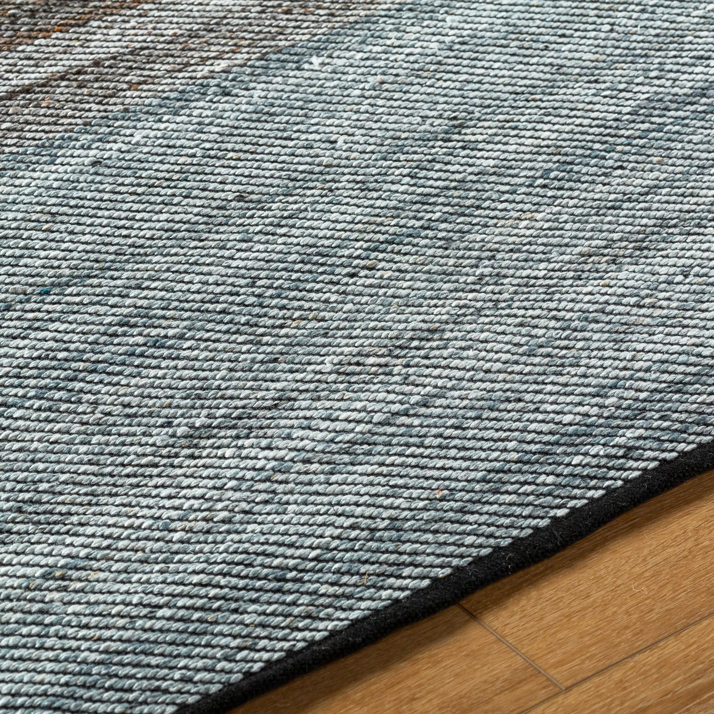005 SI-2167499,SI-2167500,SI-2167501,SI-2167502 | Closeup | Jocelyn Rug - 484373 by Livabliss in grey, metallic - silver, slate, sage, charcoal. Made from recycled pet yarn in a unique style.