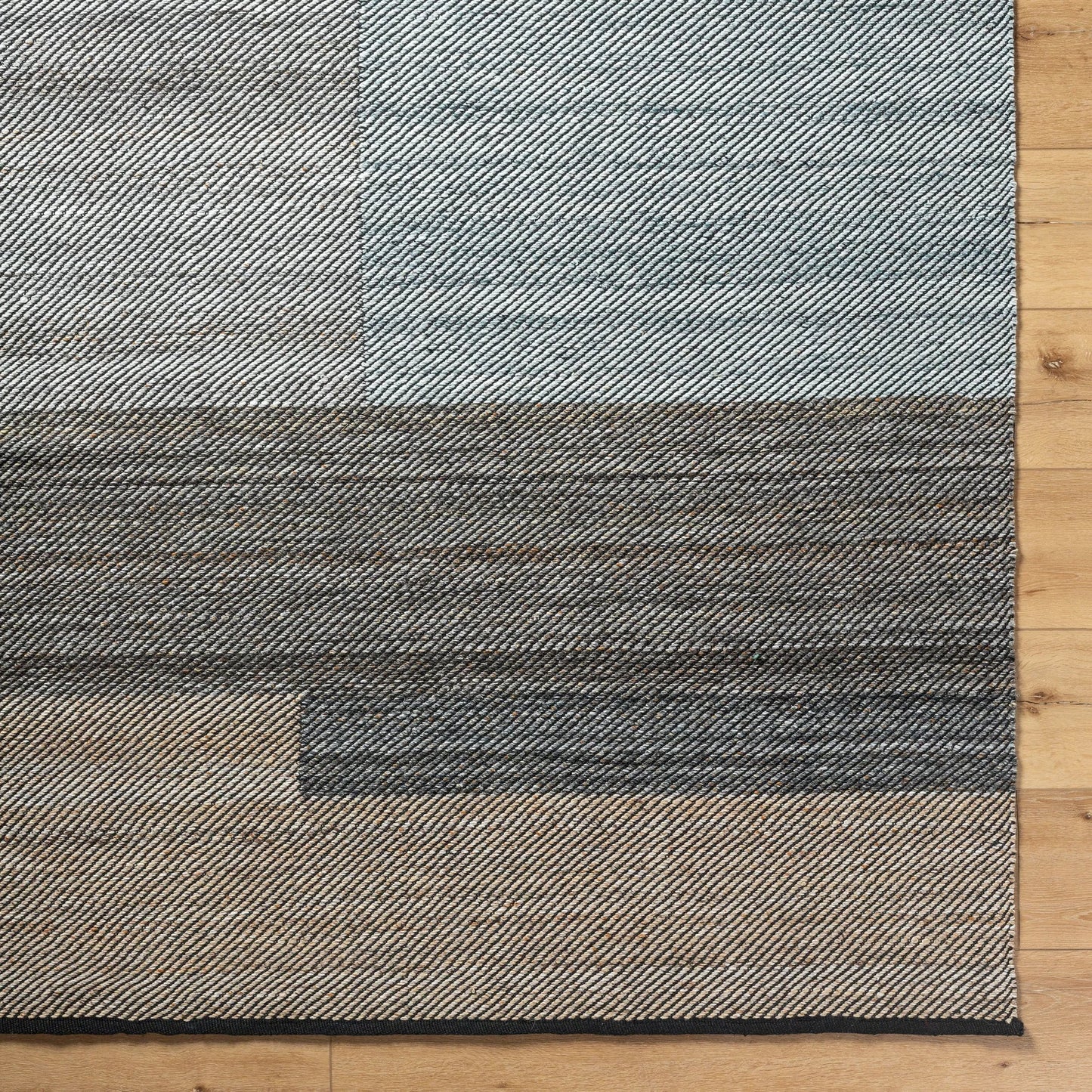 006 SI-2167507,SI-2167508,SI-2167509,SI-2167510 | Closeup | Jocelyn Rug - 484391 by Livabliss in grey, dark grey, metallic - silver, medium grey, sage, charcoal. Made from recycled pet yarn in a unique style.
