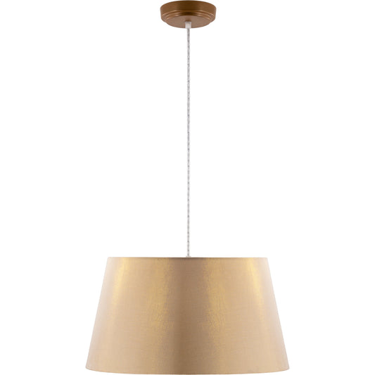 Jazlyn Ceiling Light - 24860 by Surya in gold, white, translucent and powder coated. Made from cotton, fabric, metal in a modern style.