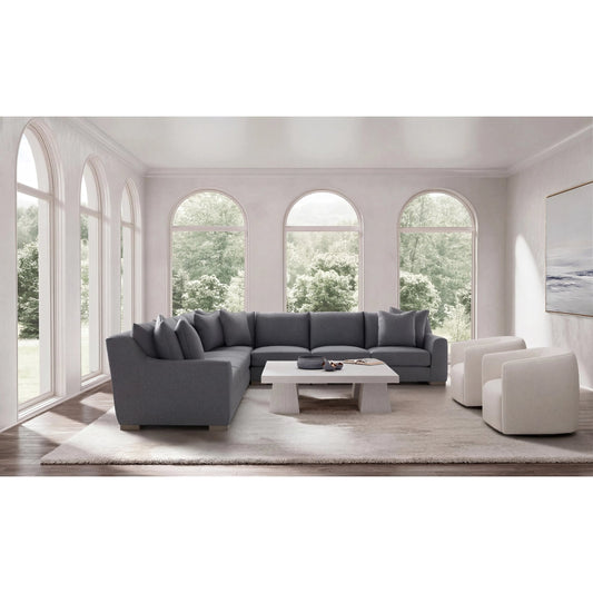 Gabi 5-Piece Fabric Sectional by Bernhardt in wdf, 789 portobello. Made from unique in a unique style.