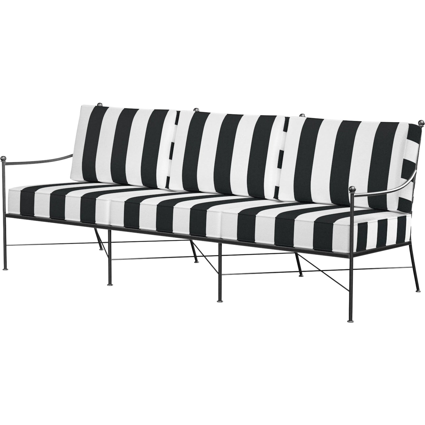 024 SI-2513716 | Primary Silo | Provence Outdoor Sofa by Sunset West. Made from wrought iron in a modern style.
