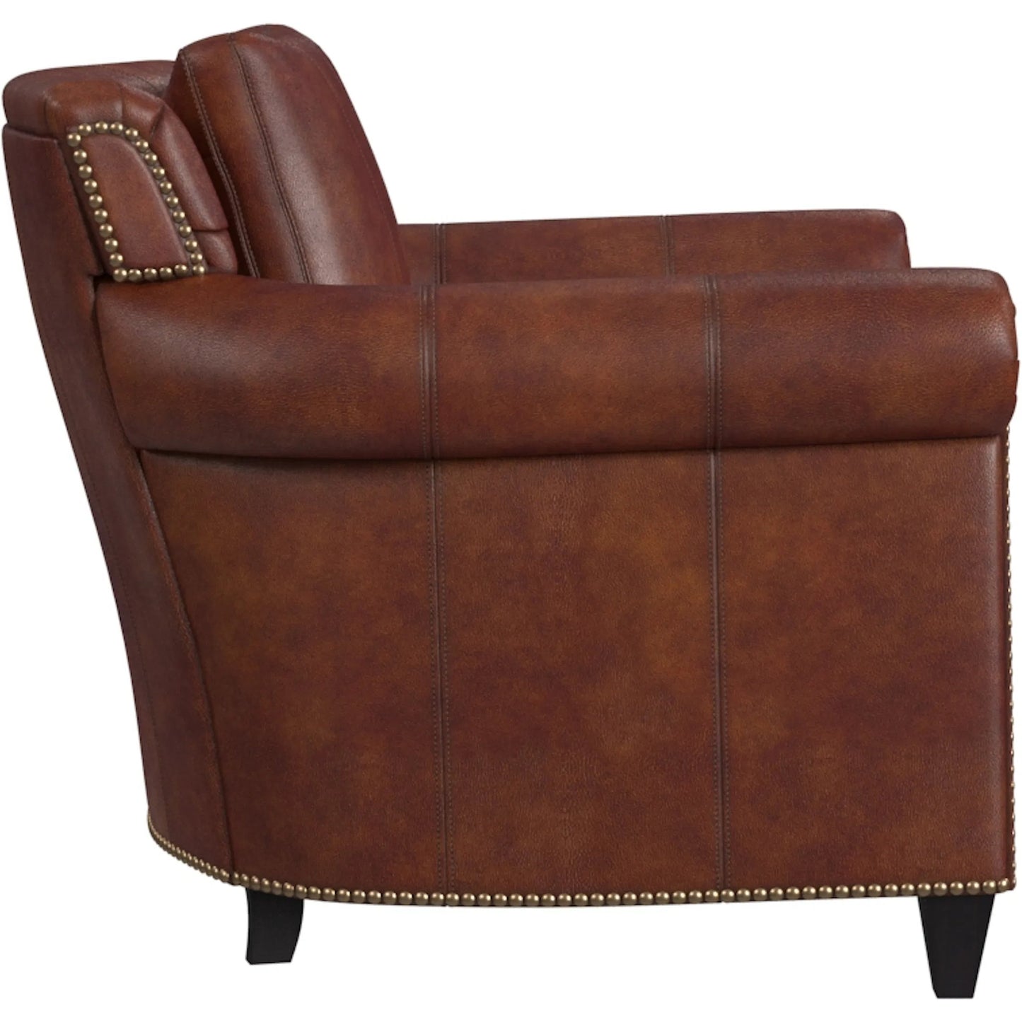 002 SI-2379451 | Additional Silo | Richardson Stationary Chair by Bradington-Young by Hooker Furniture in brown. Made from leather in a unique style.