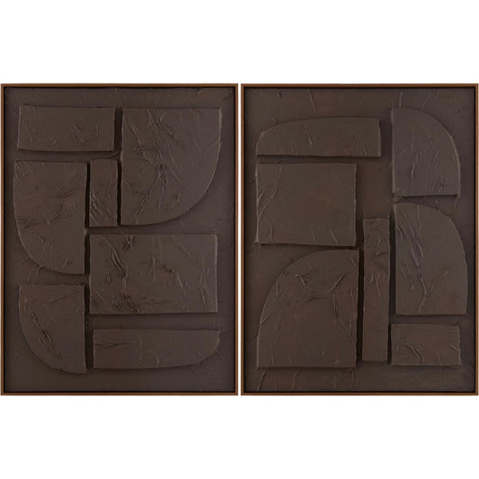 001 SI-2530586 | Primary Silo | Kako Framed Art (Set of 2) by Livabliss in hand painted. Made from canvas, polystyrene in a unique style.