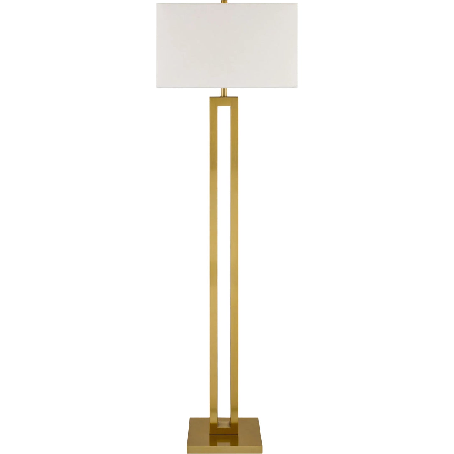 001 SI-2458990 | Primary Silo | Kirrama Accent Floor Lamp by Surya in metallic brass. Made from iron, linen, polyester in a transitional style.