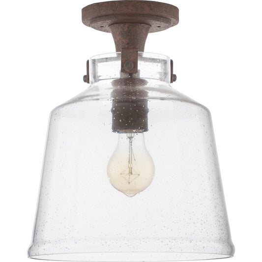 Kasey - 37701 by Surya in clear, rust, metallic bronze and translucent. Made from metal in a modern style.