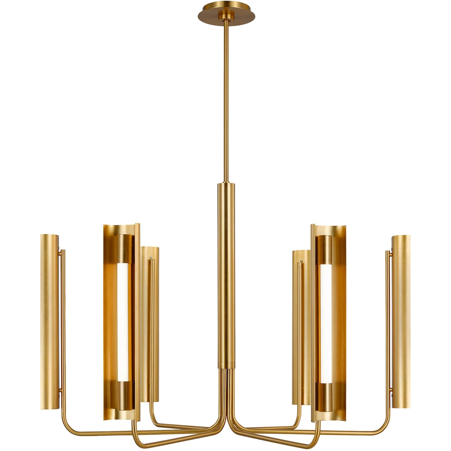 002 SI-2234877 | Primary Silo | Carson Six Light Chandelier by Visual Comfort & Co.. Made from steel in a unique style.