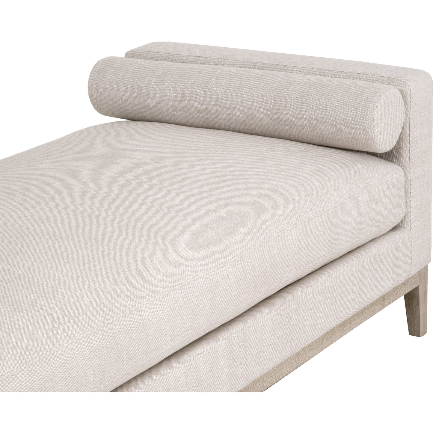 004 SI-1826871 | Additional Silo | Keaton Daybed by Essentials For Living in bisque and natural gray, bisque. Made from solid oak wood, 55% linen, 45% polyester fabric, foam in a modern style.