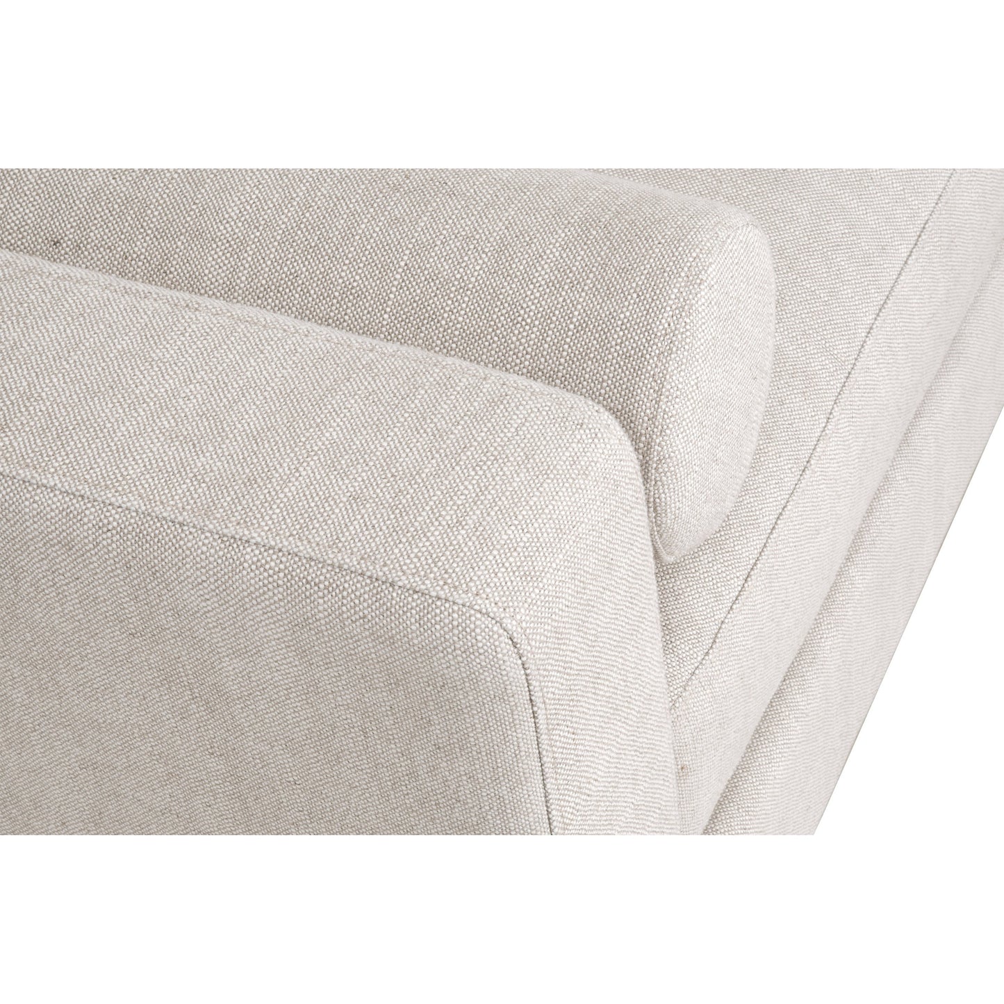 006 SI-1826871 | Additional Silo | Keaton Daybed by Essentials For Living in bisque and natural gray, bisque. Made from solid oak wood, 55% linen, 45% polyester fabric, foam in a modern style.