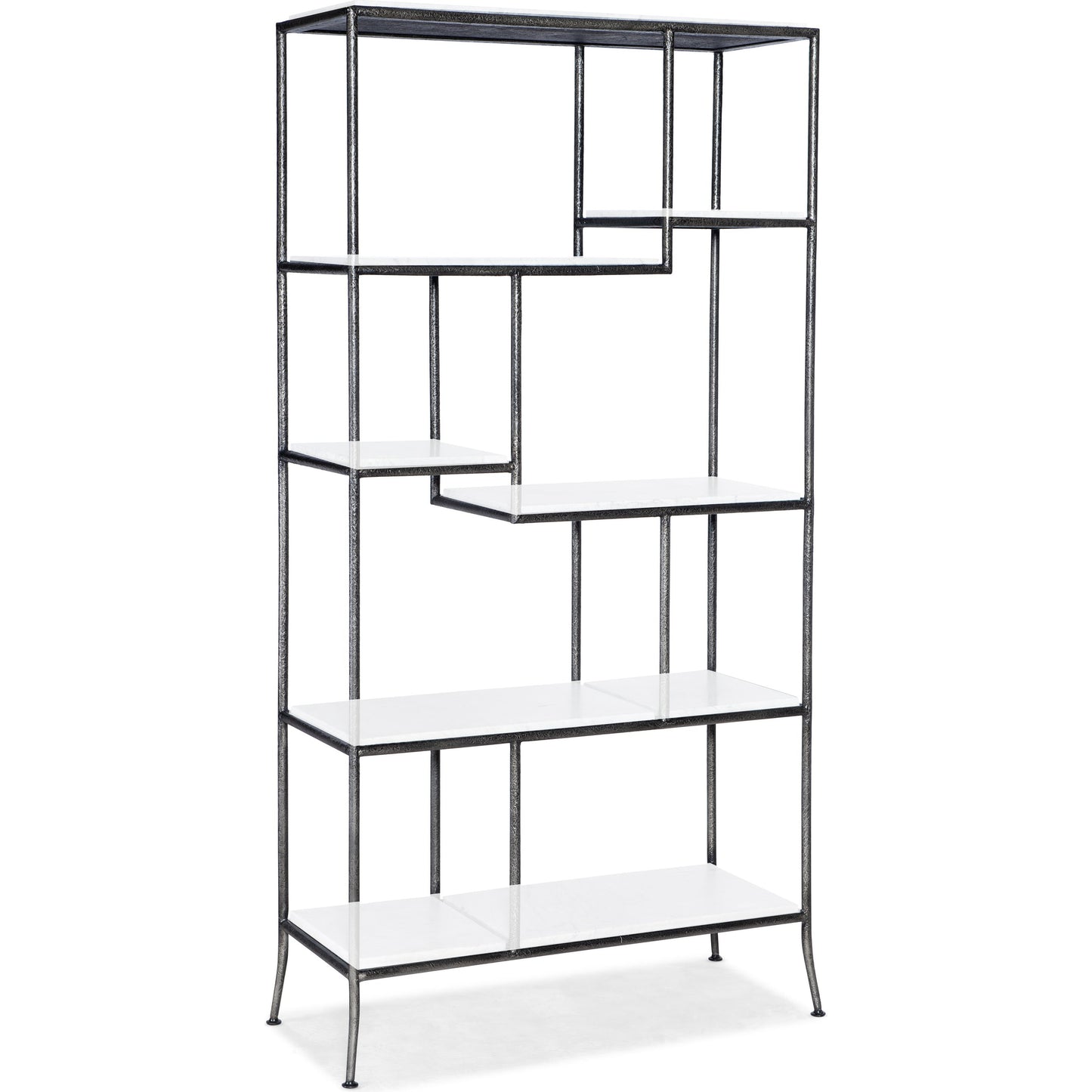 001 SI-1873070 | Additional Silo | Commerce & Market Bookcase Frame by Hooker Furniture in carbon. Made from carbon steel in a transitional style.