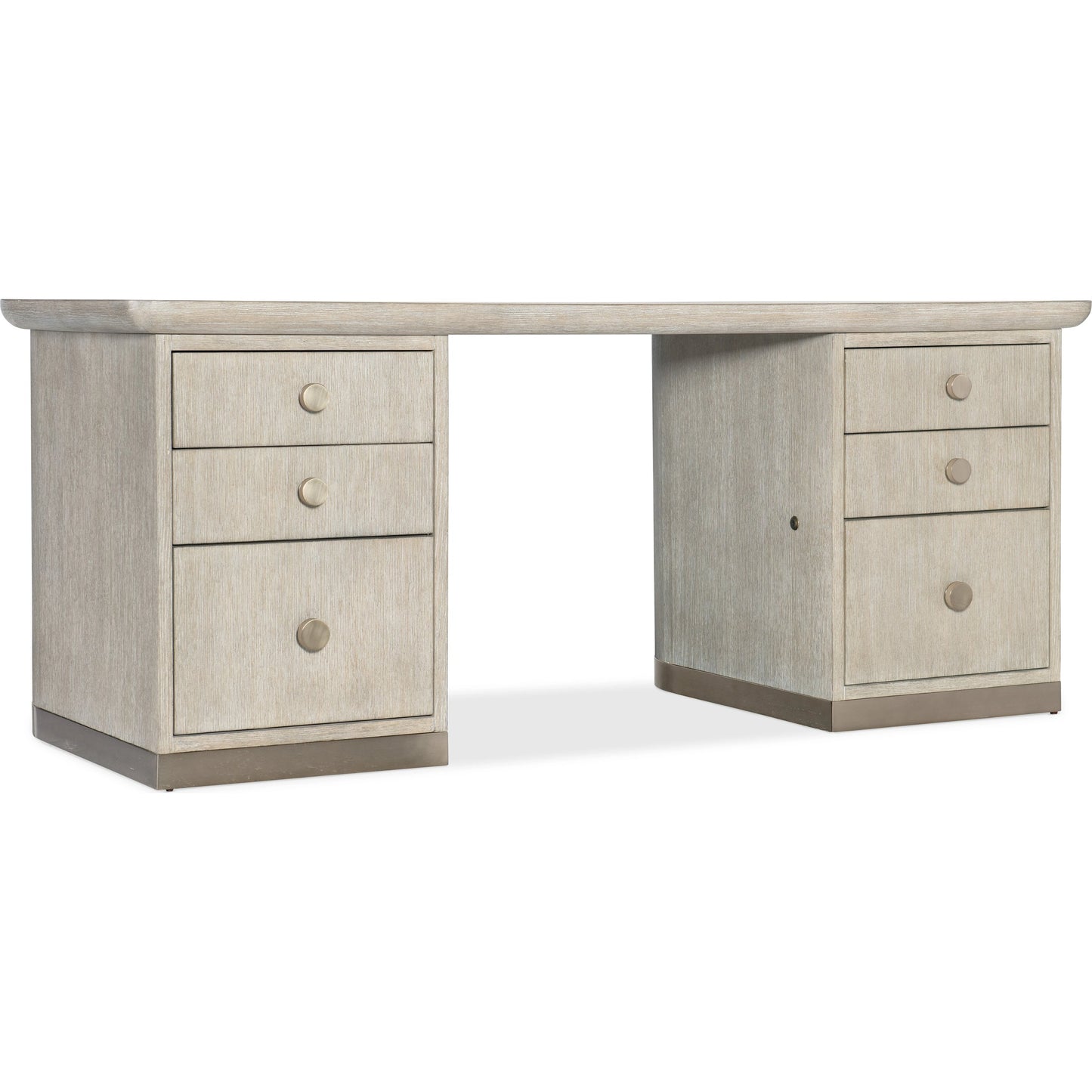 001 SI-2133622 | Primary Silo | Modern Mood Executive Desk by Hooker Furniture. Made from oak veneers, metal in a modern style.