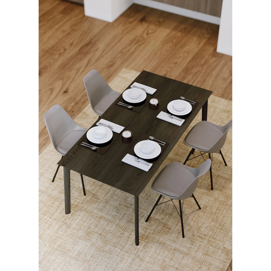 Kenzo 71" Dining Table by LH Imports. Made from mango in a modern style.