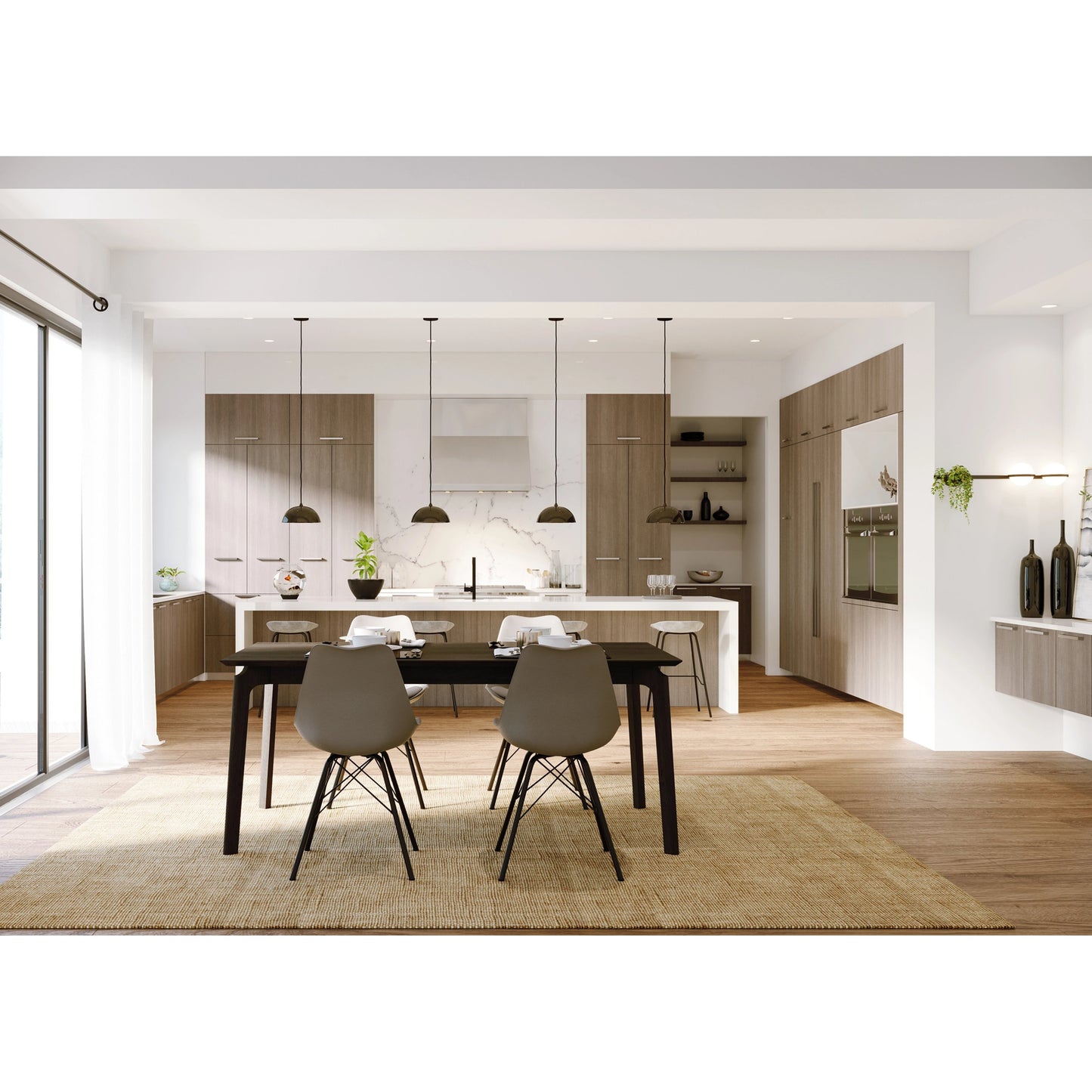 018 SI-2004292 | Lifestyle | Kenzo 71" Dining Table by LH Imports. Made from mango in a modern style.