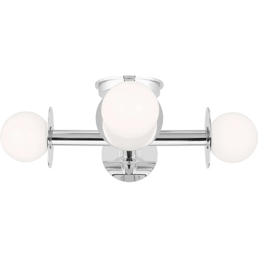 Nodes Semi-Flush Mount by Visual Comfort & Co.. Made from steel in a modern style.