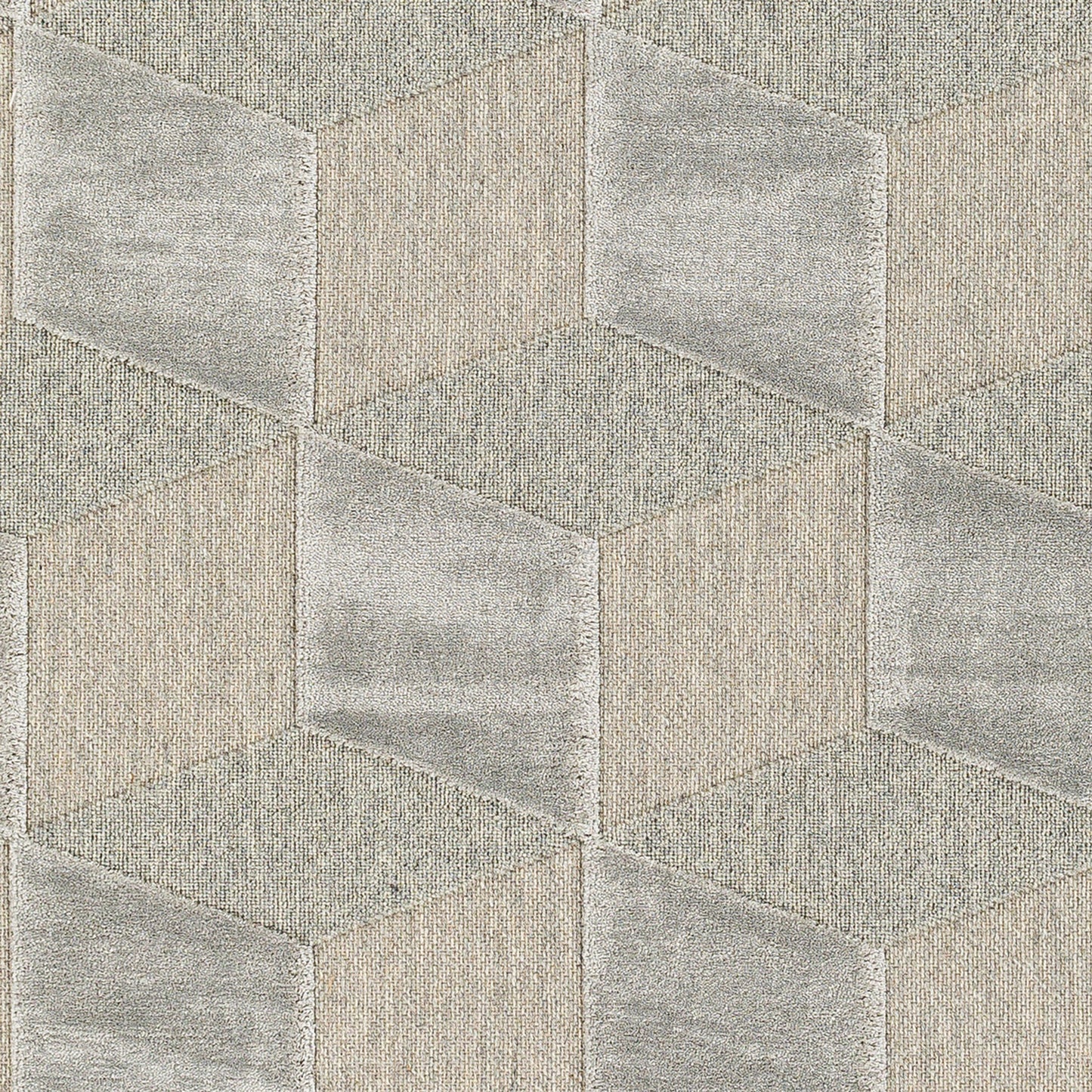 006 SI-1884260,SI-1884264 | Closeup | Kingston Rug - 29823 by Livabliss in gray, medium gray. Made from 51% viscose, 49% wool in a unique style.