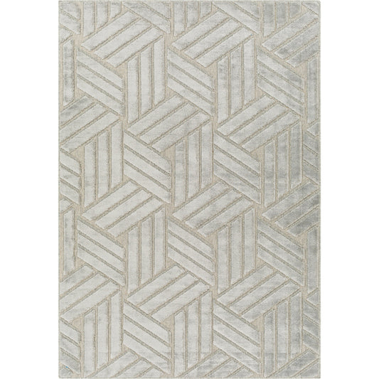 Kingston Rug - 29824 by Livabliss in gray, medium gray. Made from 51% viscose, 49% wool in a unique style.