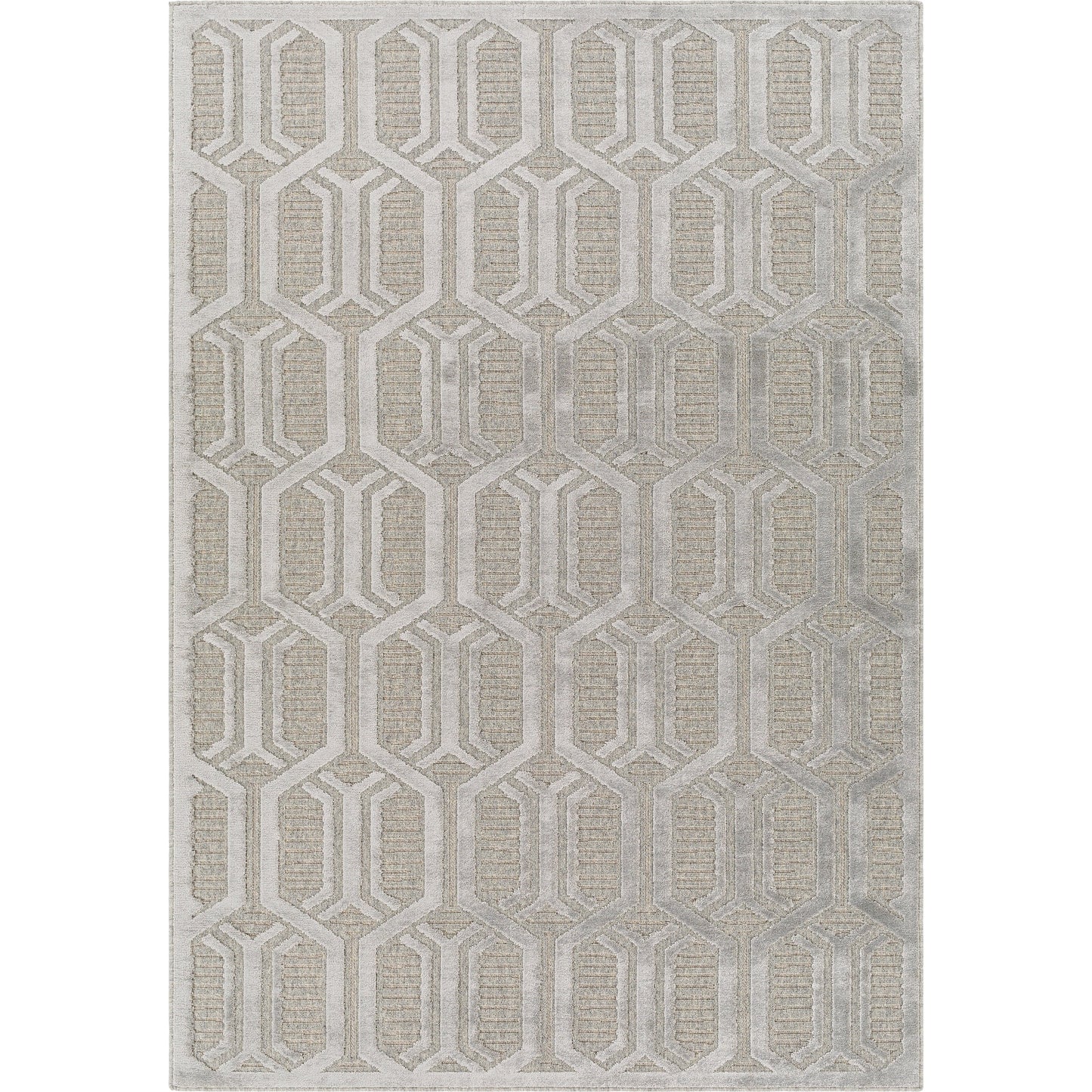 001 SI-1884275,SI-1884279 | Primary Silo | Kingston Rug - 29826 by Livabliss in gray, medium gray. Made from 51% viscose, 49% wool in a unique style.