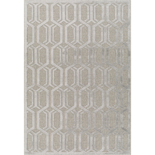 Kingston Rug - 29826 by Livabliss in gray, medium gray. Made from 51% viscose, 49% wool in a unique style.