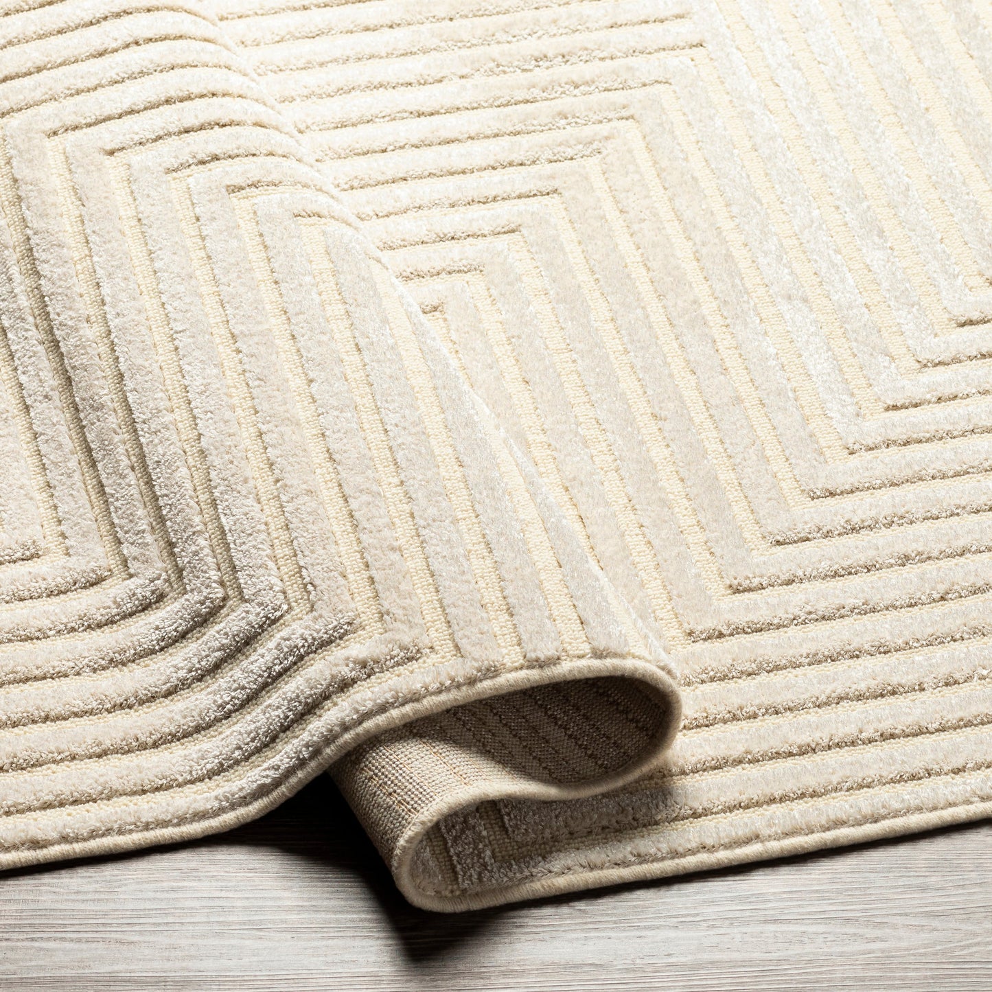 011 SI-1884286,SI-1884287 | Closeup | Kingston Rug - 29827 by Livabliss. Made from 51% viscose, 49% wool in a unique style.