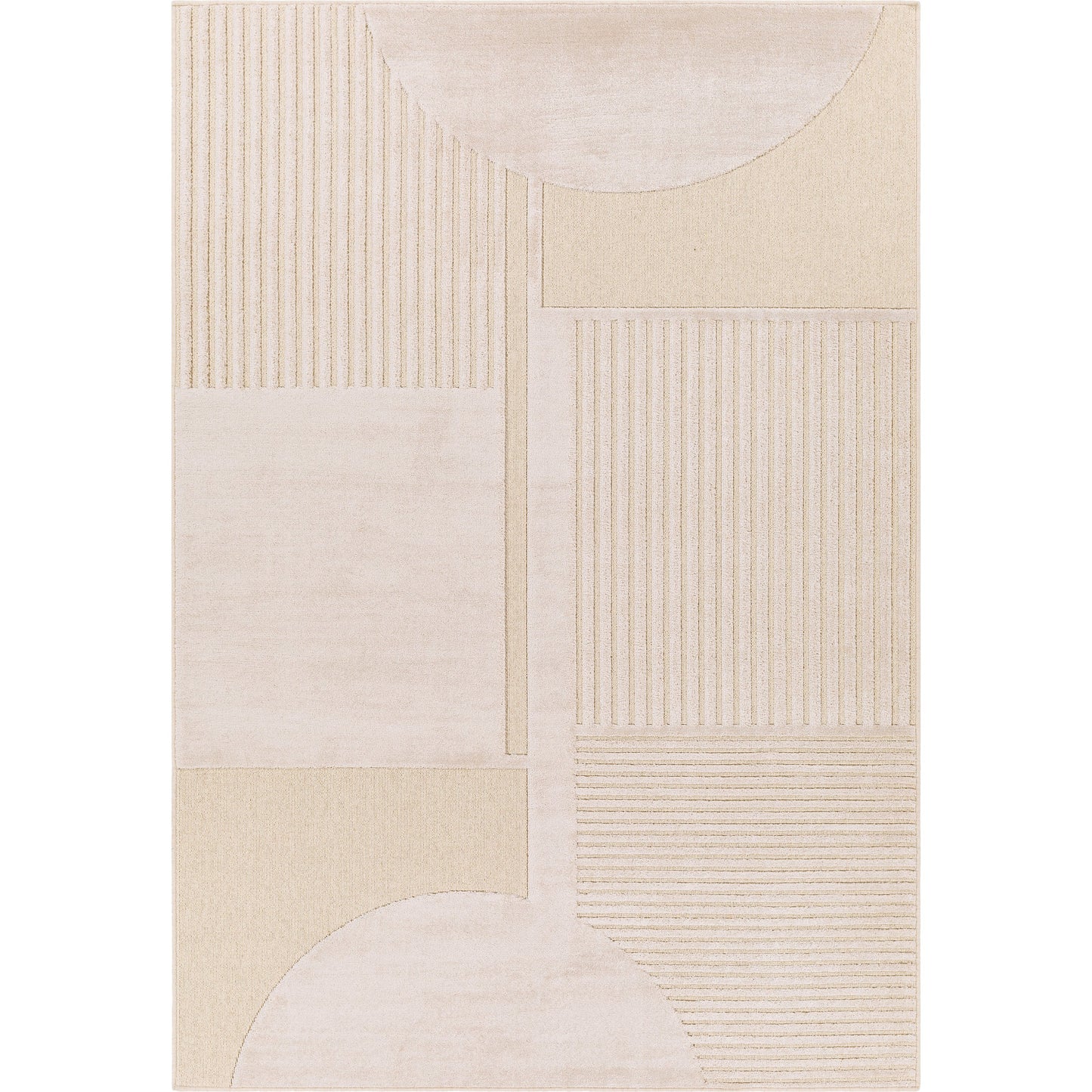001 SI-1884296 | Primary Silo | Kingston Rug - 29828 by Livabliss in cream, light beige. Made from 51% viscose, 49% wool in a unique style.