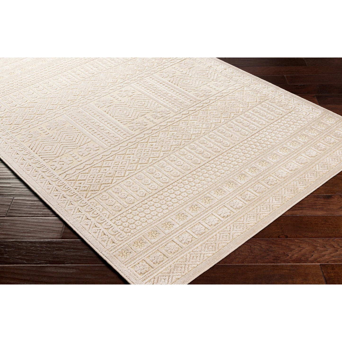 004 SI-1884322 | Closeup | Kingston Rug - 29831 by Livabliss. Made from 51% viscose, 49% wool in a unique style.