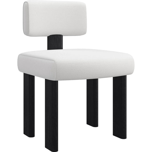 Perry Dining Chair by Caracole in basalt. Made from ash in a modern style.