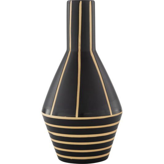 Kisii - 24678 by Livabliss in black and glazed. Made from ceramic in a eclectic & global style.