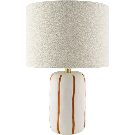 001 SI-2529061 | Primary Silo | Kinki Accent Table Lamp by Livabliss in hand painted. Made from ceramic, linen, polyester, iron in a unique style.