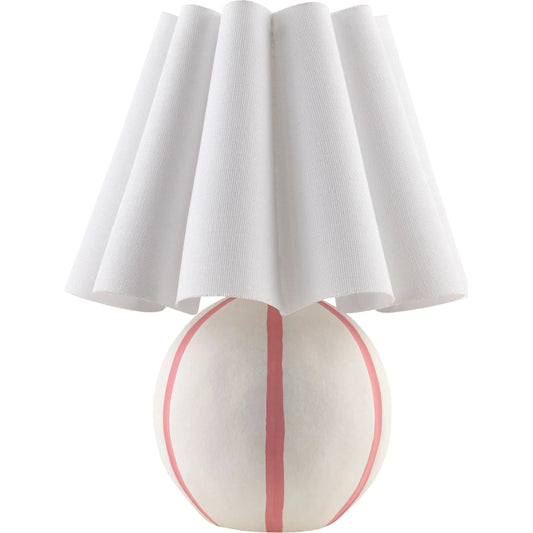 001 SI-2530278 | Primary Silo | Kinki Round Accent Table Lamp by Livabliss in hand painted. Made from ceramic, linen, polyester in a unique style.