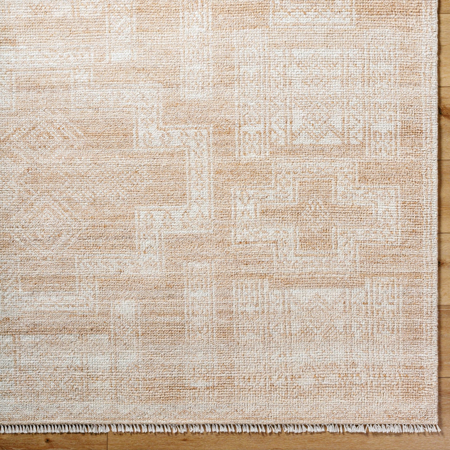 006 SI-2164490,SI-2164491,SI-2164492,SI-2164493,SI-2164494 | Closeup | Kunal Rug - 529047 by Surya in pearl, natural. Made from wool in a unique style.