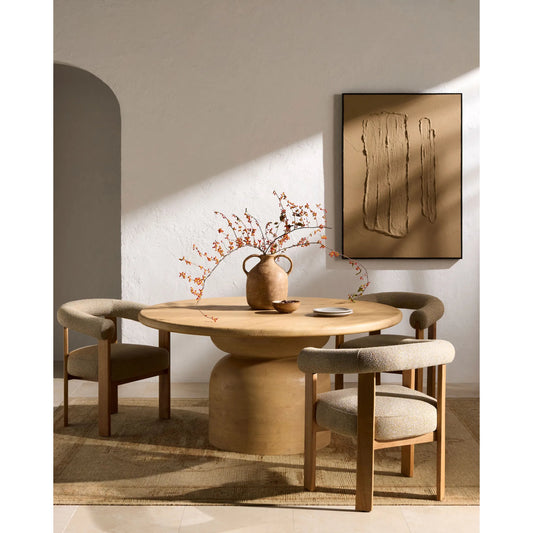 Koben Dining Table by Surya. Made from mango wood in a modern style.