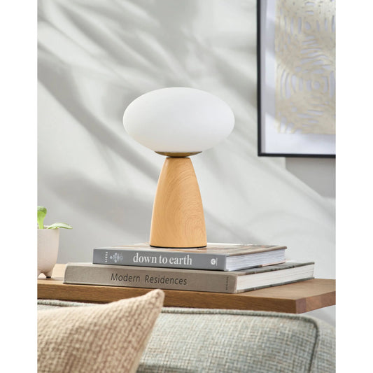 Komorebi Accent Table Lamp- 535675 by Livabliss in glazed. Made from ceramic, glass in a modern style.