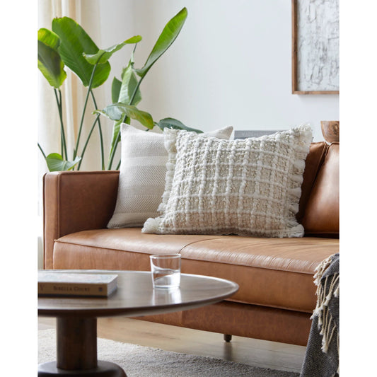 Kemerovo 487833 Pillow by Livabliss in ivory, cream, off-white. Made from polyester in a modern style.