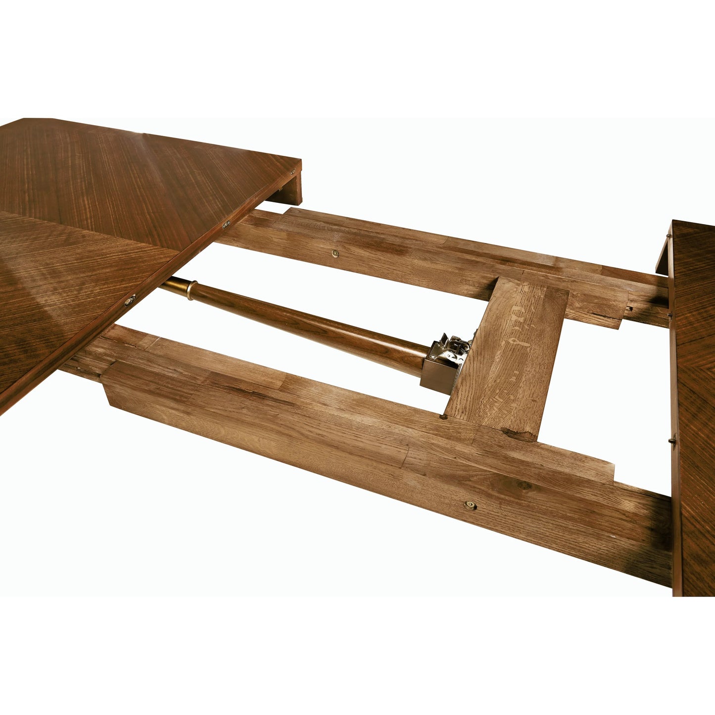 008 SI-1991091 | Closeup | Toulouse Walnut Dining Table by Jonathan Charles in walnut. Made from walnut quarter figured veneer in a modern style.