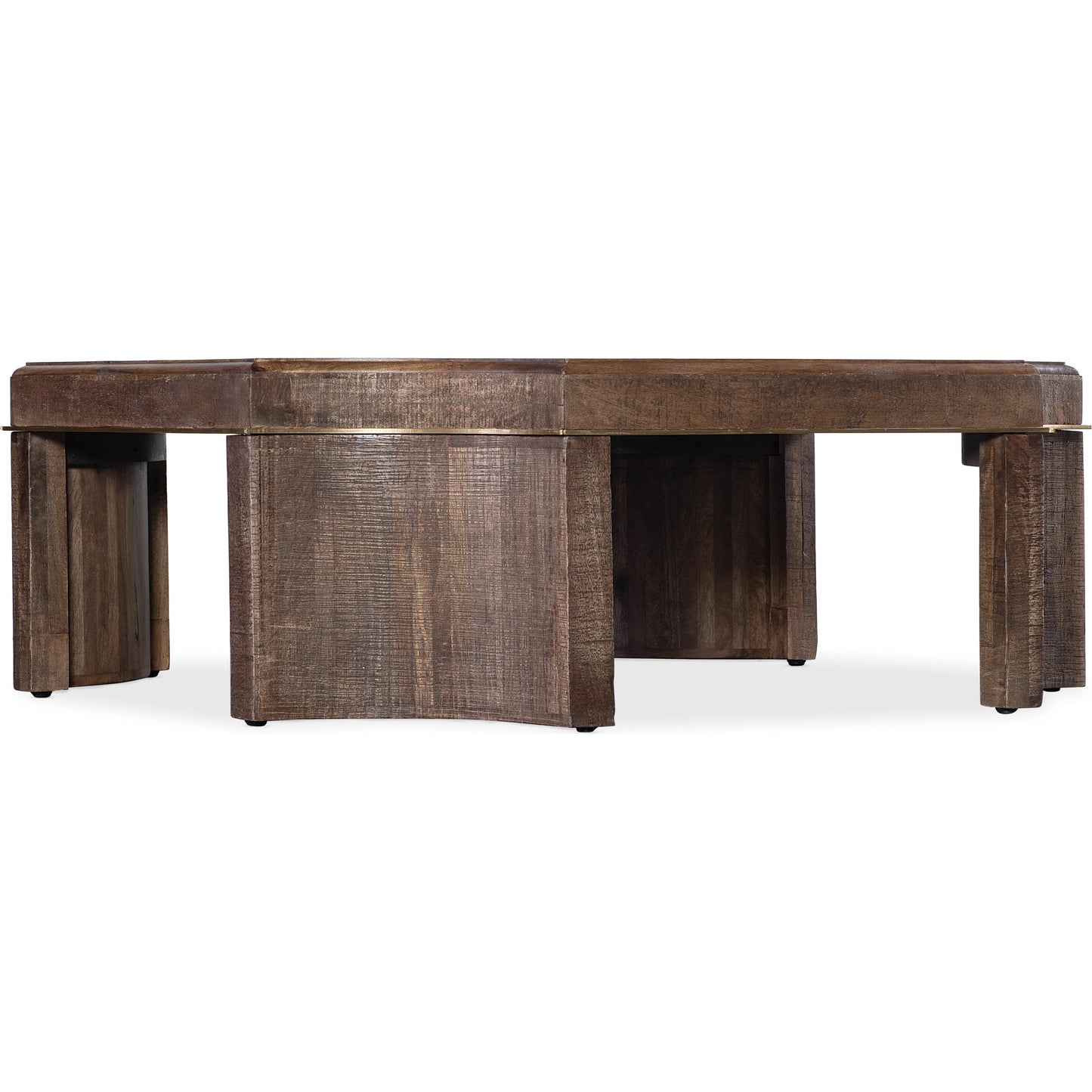 001 SI-2133778 | Primary Silo | Commerce and Market Cocktail Table by Hooker Furniture in medium wood. Made from mango solids in a traditional style.