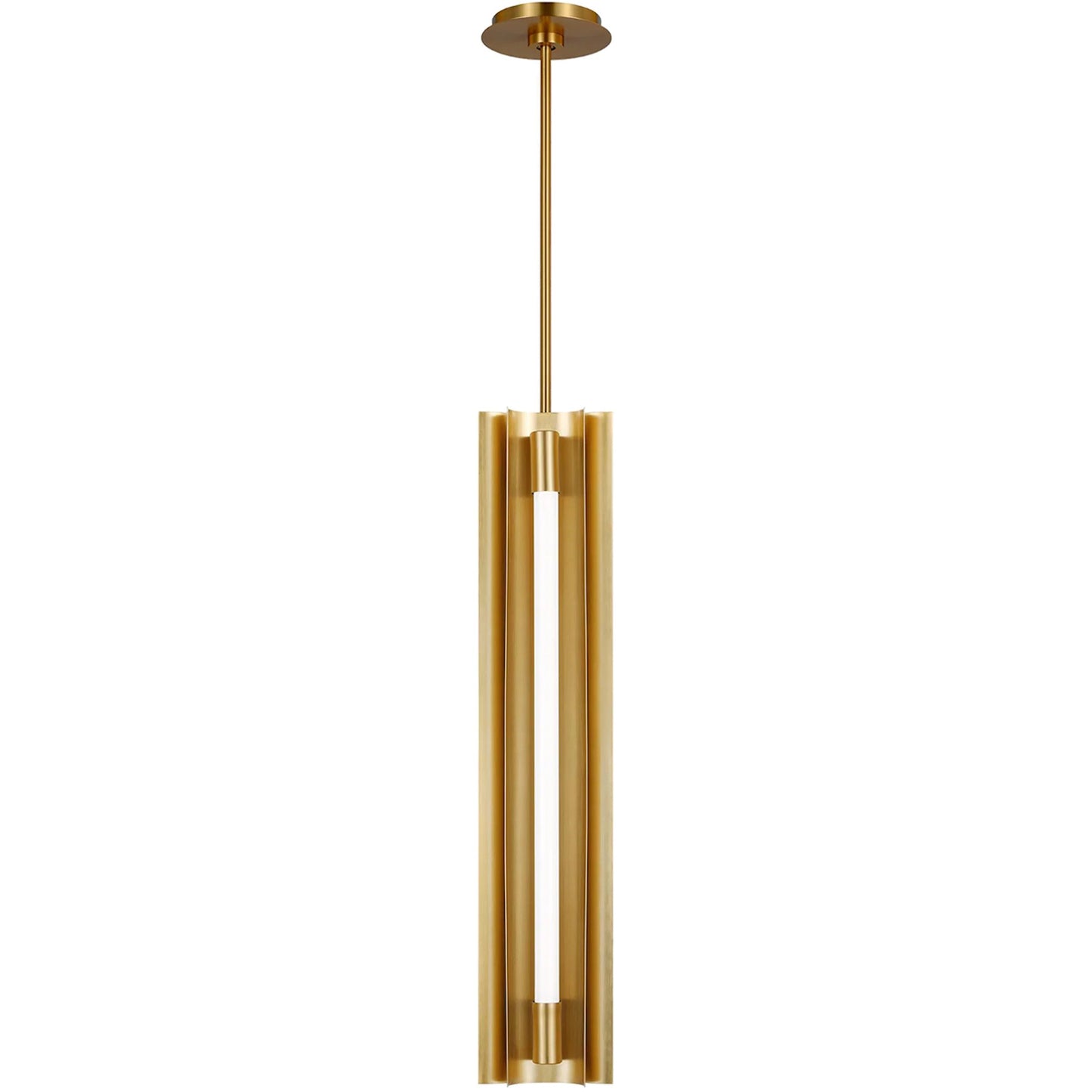 002 SI-2234923 | Primary Silo | Carson Four Light Narrow Pendant by Visual Comfort & Co.. Made from steel in a unique style.