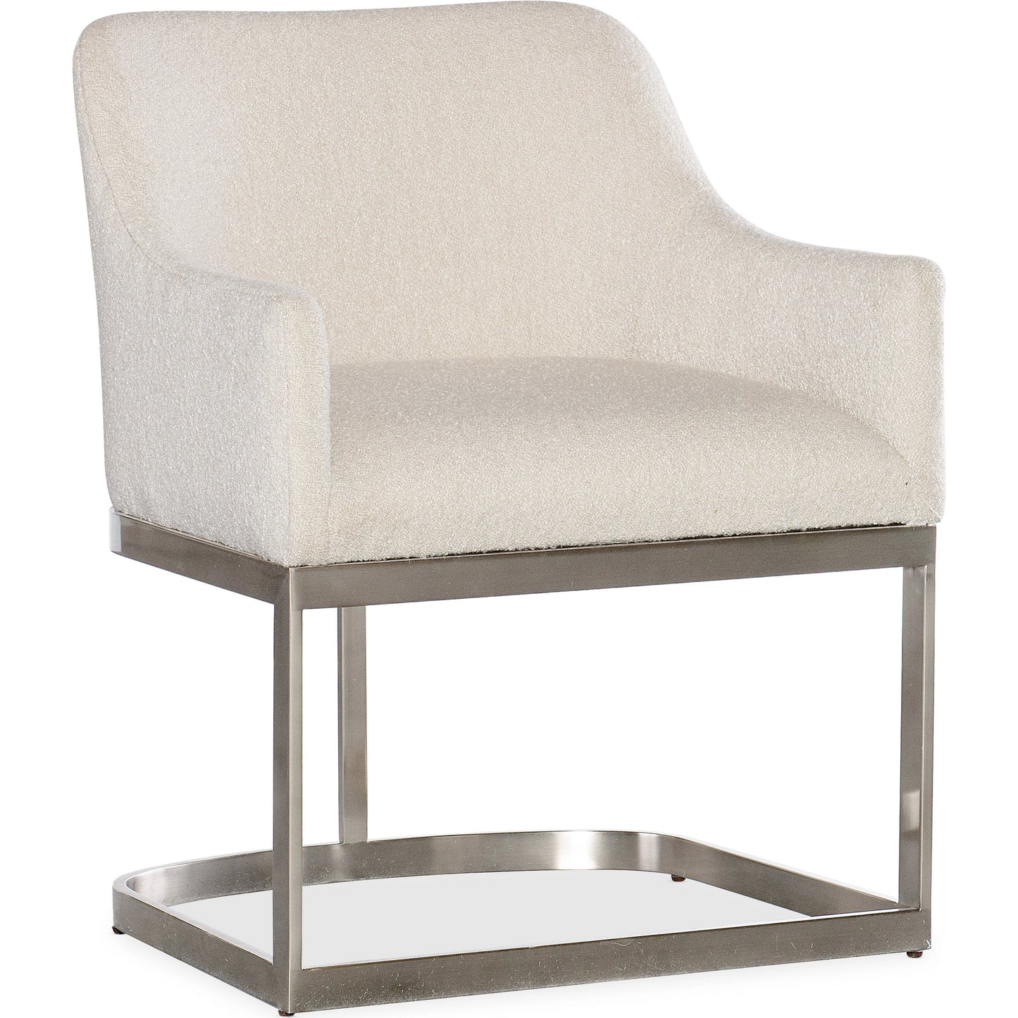 001 SI-2133632 | Primary Silo | Modern Mood Upholstered Arm Chair by Hooker Furniture in inverness natural and silver. Made from 83% polyester, 17% acrylic, metal in a modern style.