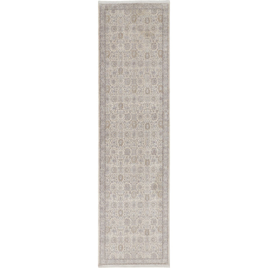 Marquette Transitional Oriental Rug - 3776F by Feizy in gray, silver, ivory. Made from polyester, acrylic in a unique style.