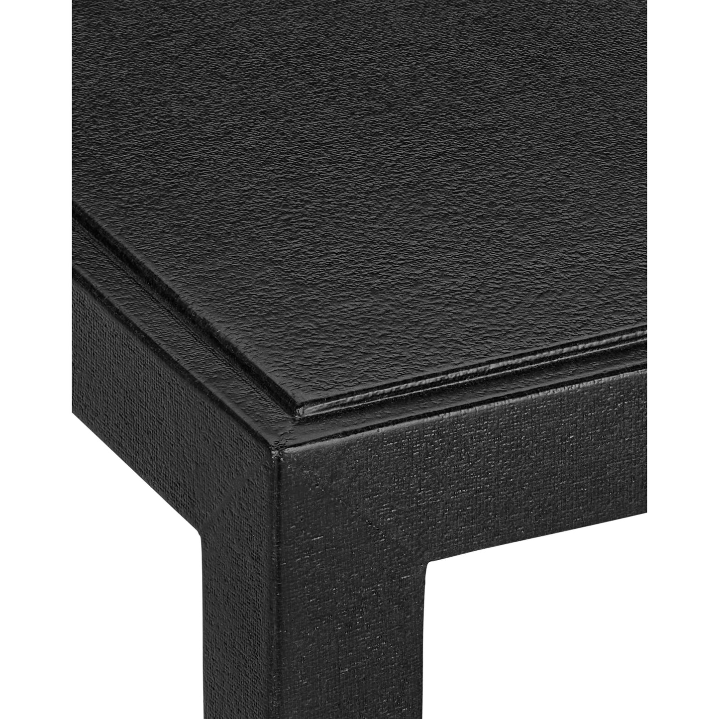 002 SI-2191867 | Additional Silo | Verona End Table by Currey and Company in black lacquered linen, champagne. Made from lacquered linen, mahogany, engineered wood, metal in a modern style.