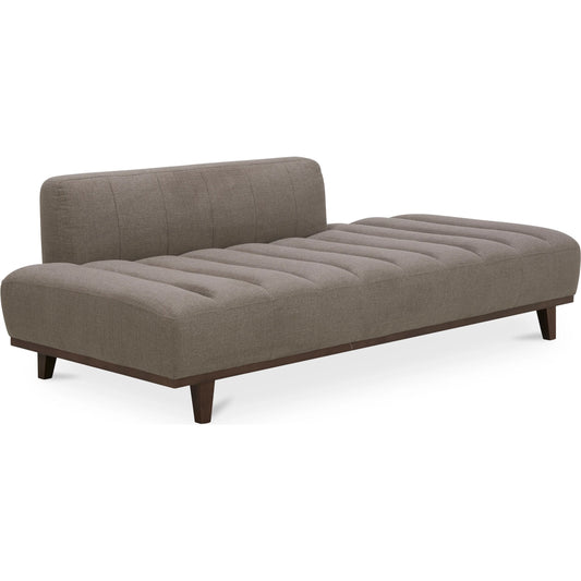 001 SI-2441311 | Primary Silo | Bennett Daybed by Moe's Home Collection in taupe. Made from 95% polyester, 5% nylon, solid wood, plywood, high density foam, polyfill cushions, plastic black legs in a transitional style.