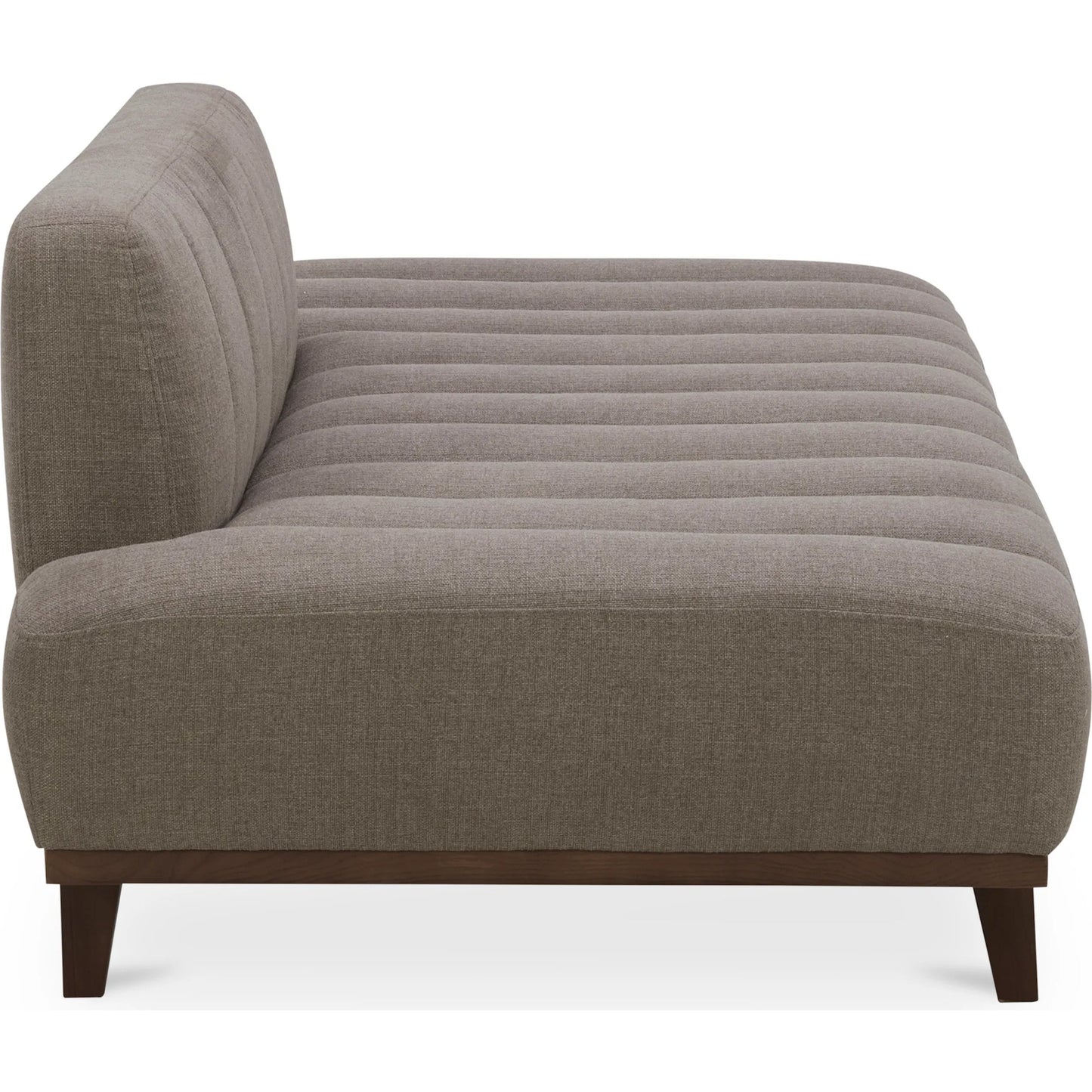 004 SI-2441311 | Additional Silo | Bennett Daybed by Moe's Home Collection in taupe. Made from 95% polyester, 5% nylon, solid wood, plywood, high density foam, polyfill cushions, plastic black legs in a unique style.