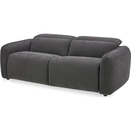 007 SI-2441364 | Primary Silo | Eli Power Recliner Sofa by Moe's Home Collection. Made from 100% polyester, solid wood, plywood, high density foam, polyfill cushions, plastic black legs in a transitional style.