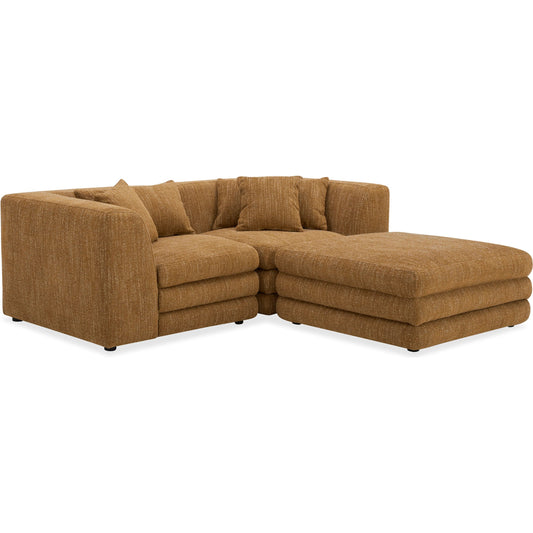 001 SI-2253842 | Primary Silo | Lowtide Nook Modular Sectional by Moe's Home Collection in warm white. Made from upholstery: 100% polyester, solid wood, plywood frame, foam seat in a transitional style.