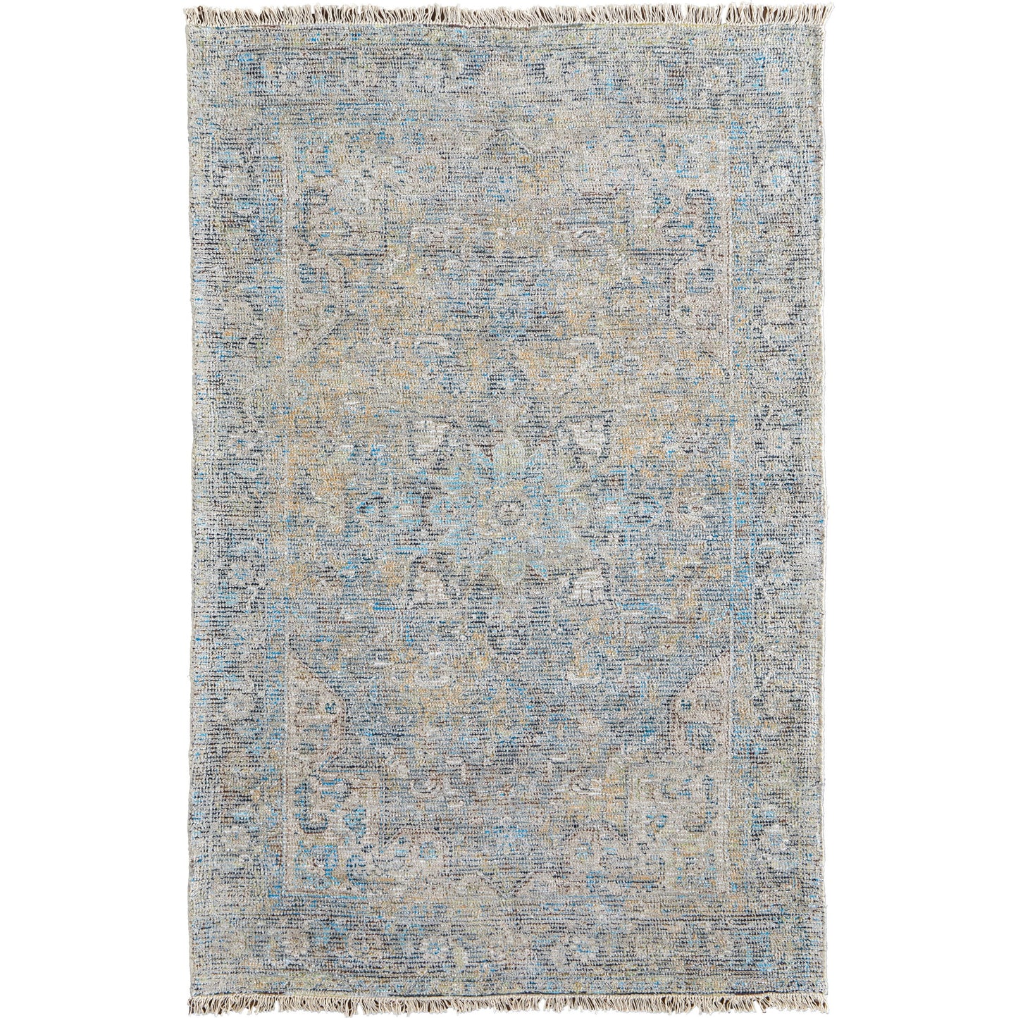 001 SI-1754240,SI-1754241,SI-1754242,SI-1754243,SI-1754244,SI-1754245 | Primary Silo | Caldwell Transitional Rug - 8802F by Feizy in blue, gray, tan. Made from wool, viscose in a unique style.