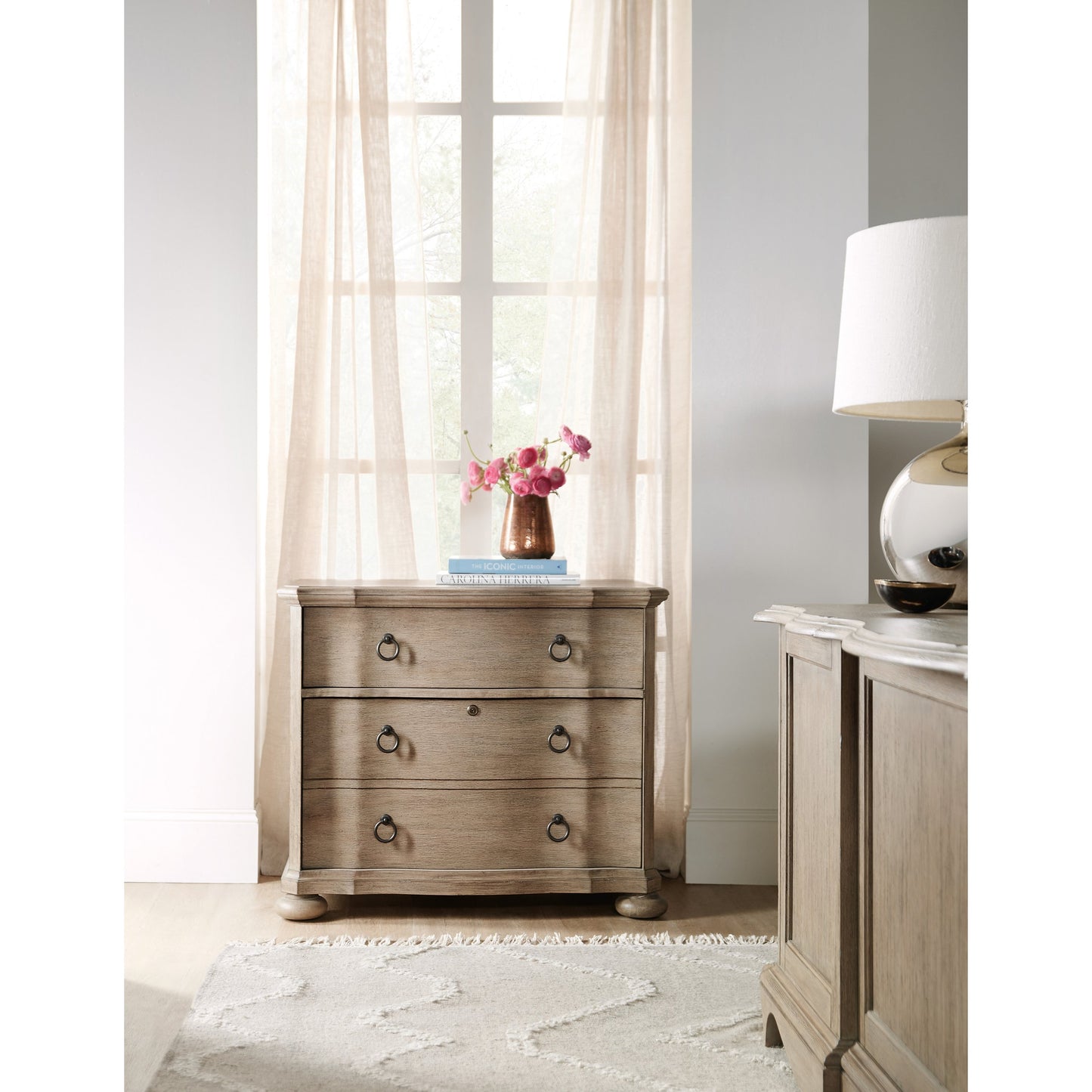 003 SI-1748754 | Lifestyle | Corsica Lateral File Cabinet by Hooker Furniture. Made from acacia veneers in a traditional style.
