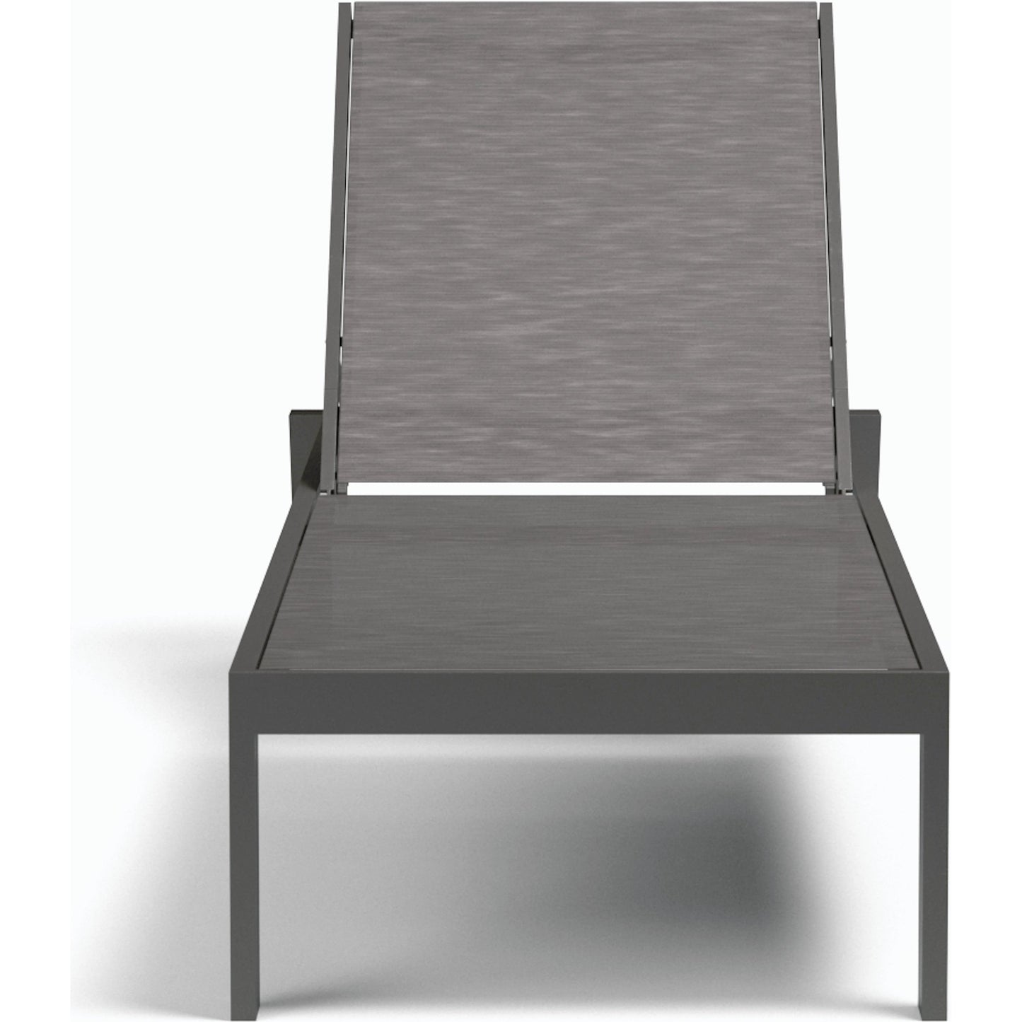 004 SI-2166675 | Additional Silo | Vegas Outdoor Stackable Chaise Lounge by Sunset West in graphite. Made from aluminum in a modern style.